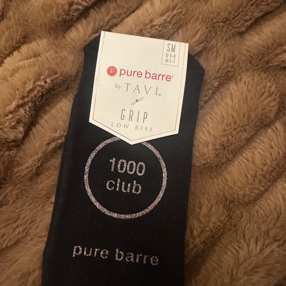 Pure Barre 1000 Club Black Grip Socks - Picture 2 of 5